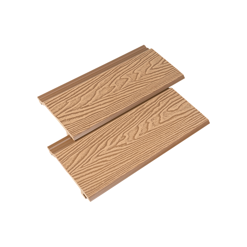 Painel de parede externa com revestimento em relevo 3D do deck WPC