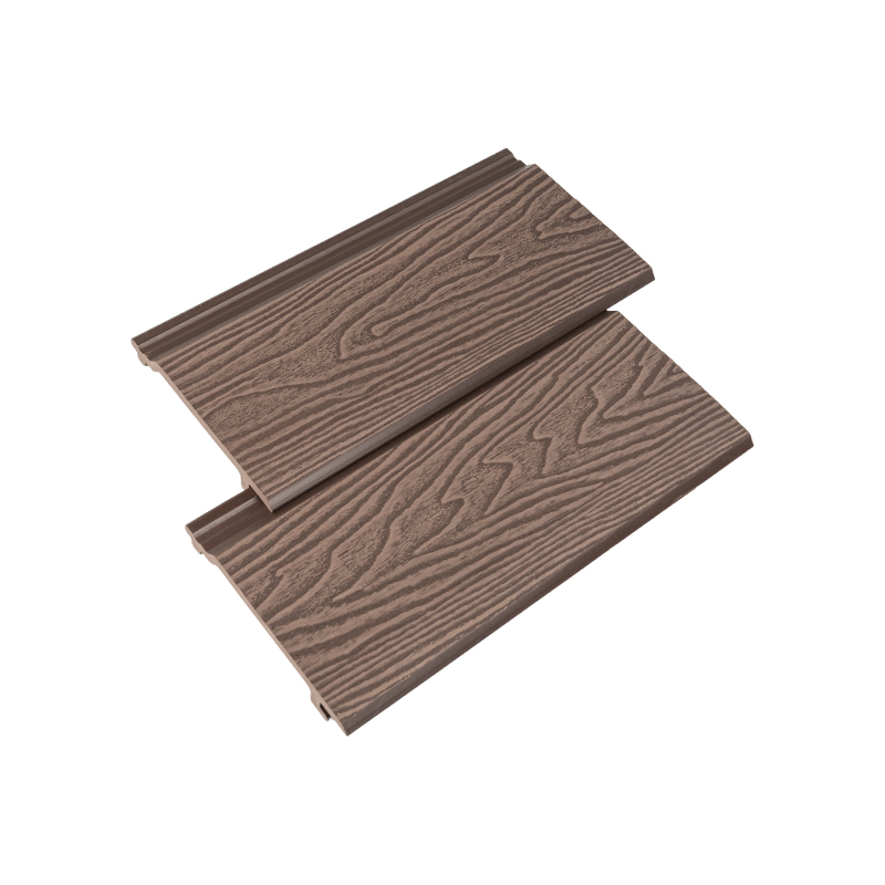 Painel de parede externa com revestimento em relevo 3D do deck WPC