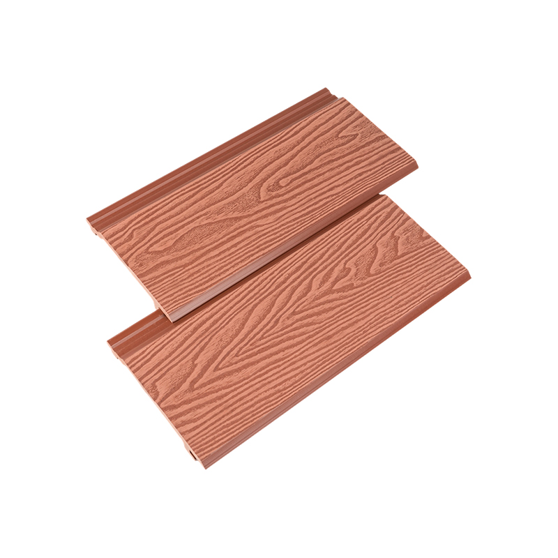 Painel de parede externa com revestimento em relevo 3D do deck WPC